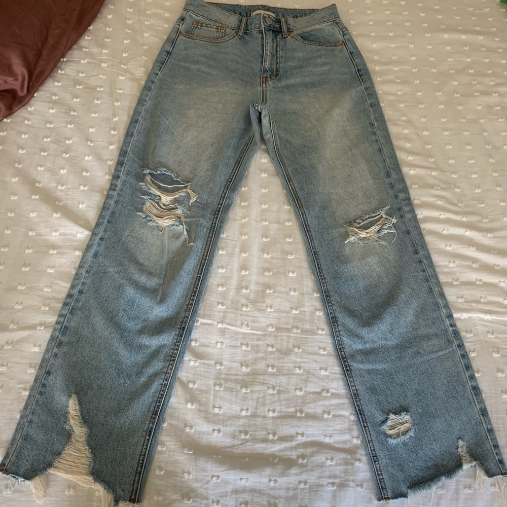 Blue wash jeans